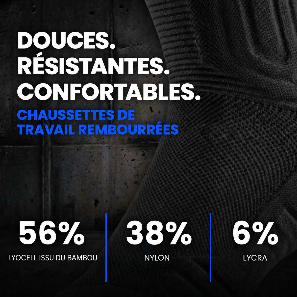 Chaussettes de travail Cosylio — composition
