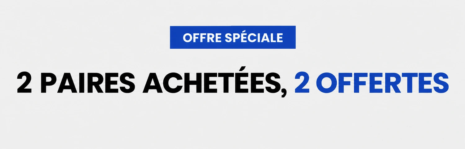 Offre spéciale : 2 paires achetées, 2 offertes