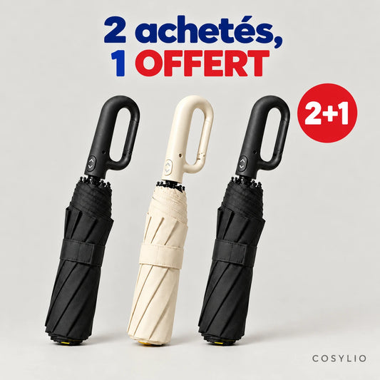Offre StormHook Cosylio : 2 parapluies achetés + 1 offert