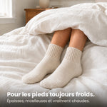 Pour les pieds toujours froids — chaussettes au lit