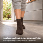 Les pieds au chaud, même sur un sol froid