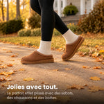 Jolies avec tout — chaussettes plissées avec des sabots