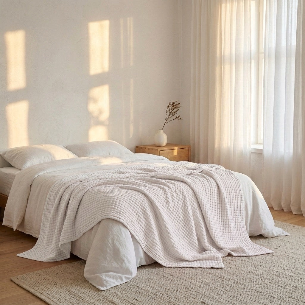 Couverture Douce en Mousseline