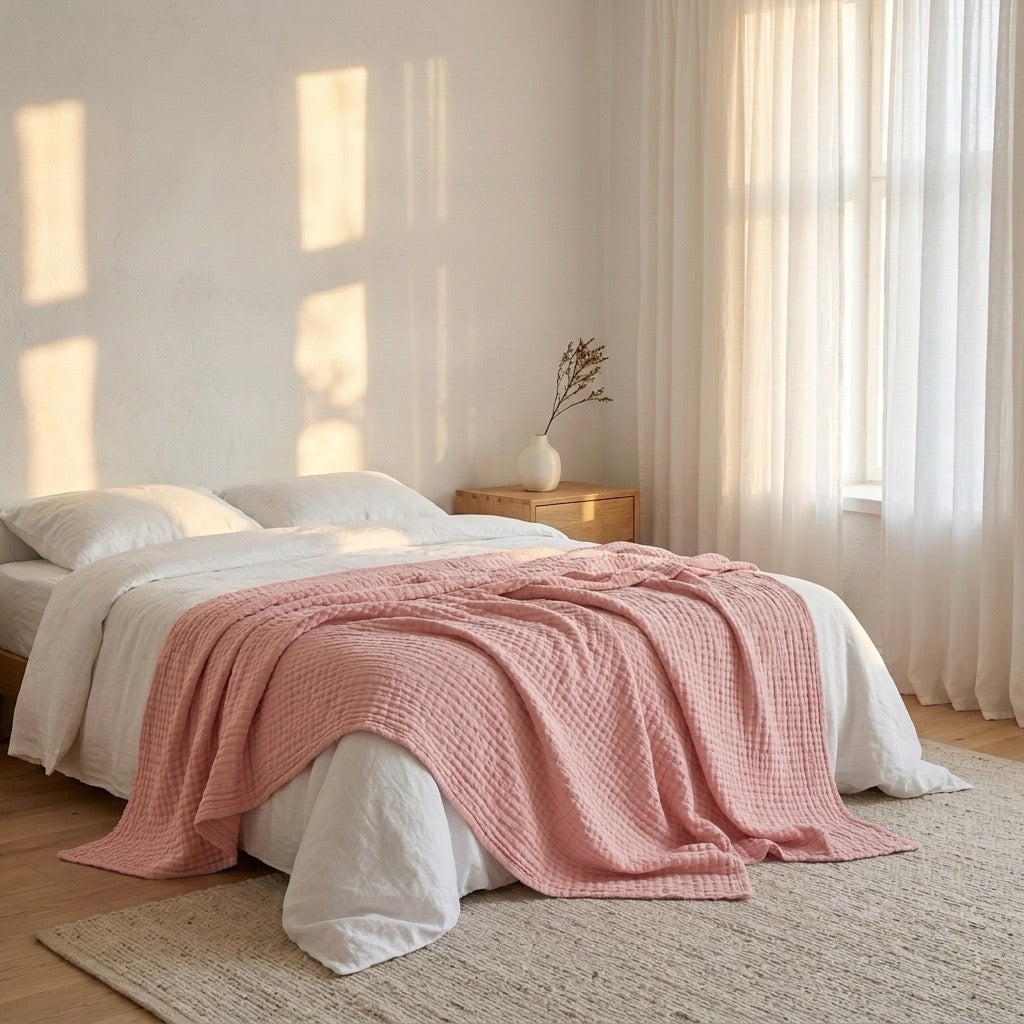 Couverture Douce en Mousseline