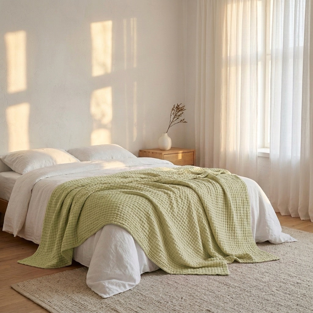 Couverture Douce en Mousseline